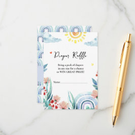 Babyduschenschließkarte Windelwanne Begleitkarte