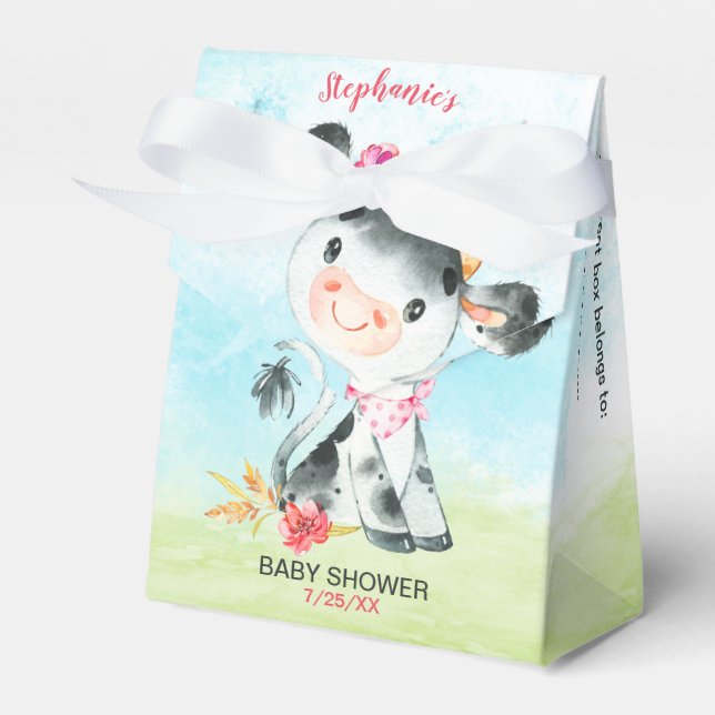 Babyduschfarm für Wasserfarben Geschenkschachtel (Vorderseite)