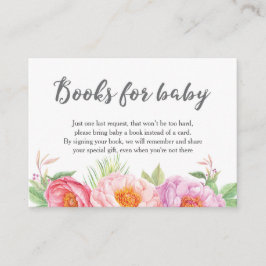 Babyduschflöte Bringen Sie ein Buch anstelle einer Begleitkarte