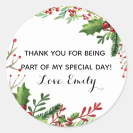 Babyduschgeschenk zum Geburtstag Runder Aufkleber