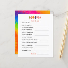 Babyduschkarte aus Eis