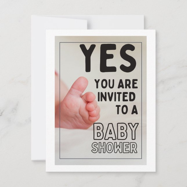 Babyduschkarte, Babydusche Feiertagskarte (Vorderseite)