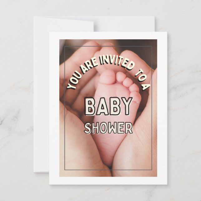 Babyduschkarte, Babydusche Feiertagskarte (Vorderseite)