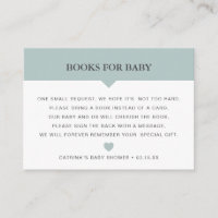 Babyduschkarte für die grüne Verpackung