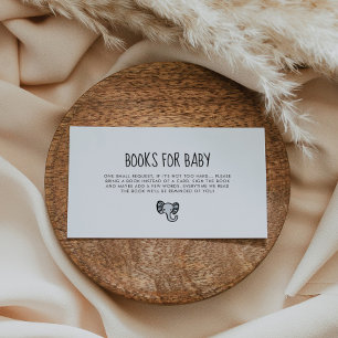 Babyduschkarte mit niedlichem blauem Elefanten Begleitkarte