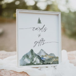 Babyduschkarten für Mountain Boy - Geschenke - Zei Poster