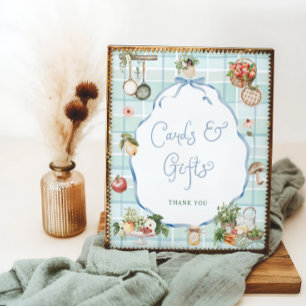 Babyduschkarten und Geschenke auf dem heimischen M Poster