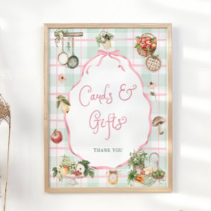 Babyduschkarten und Geschenke auf dem heimischen M Poster