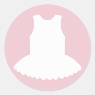 Babyduschkleber für Ballerina Runder Aufkleber