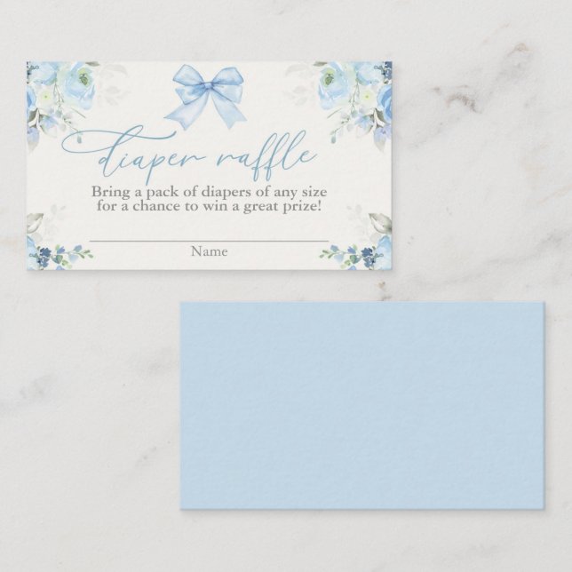 Babyduschmaschine Windelwaschkarte mit Bogen Begleitkarte (Vorne/Hinten)