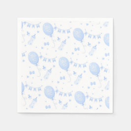 Babyduschpapier Napkin mit Balloons Serviette
