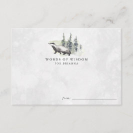 Babyduschratenkarte für Landtiere Begleitkarte