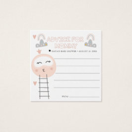 Babyduschratenkarten | Weg zum Mond