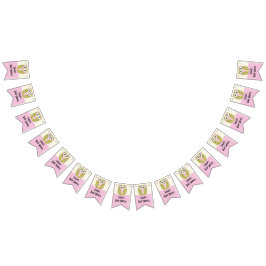 Babyduschschale in einem Baum/Rosa, Frack-Banner Wimpelkette