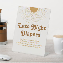 Babyduschsignatur, Party-Dekorationszeichen Sockelschild