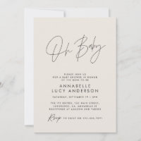 Babyduschskript modernes, natürliches Foto