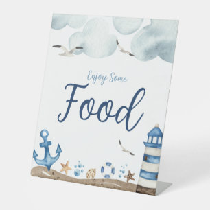 Babyduschzeichen für Nautic Food Sockelschild