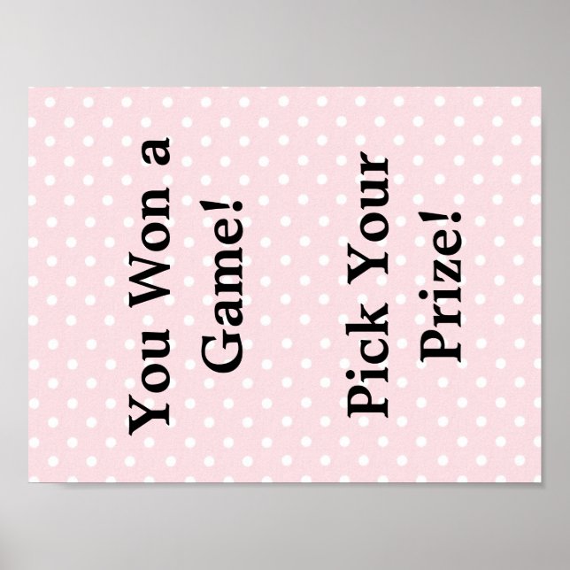 Babyduschzeichen Poster (Vorne)