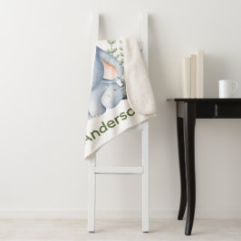 Babyelefant-Sherpa-Decke für Baby werfen Sherpadecke