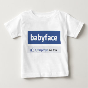 babyface lustige Sozialvernetzungs-Parodie Baby T-shirt