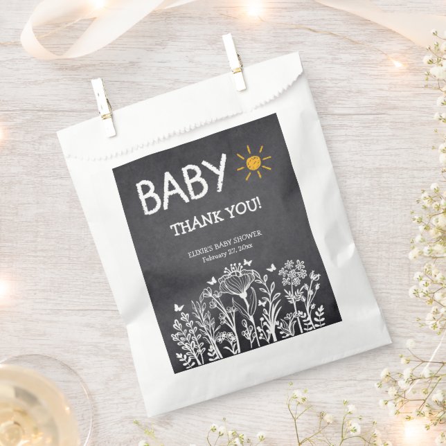 Babyfeder mit Kopfbrett Zeichnend Kinderdusche Geschenktütchen (Ausgeschnitten)