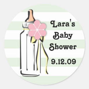 Babyflasche - Geschenksiegel Runder Aufkleber