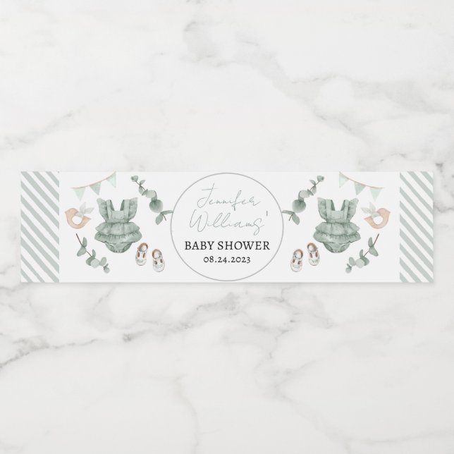 Babyflaschen Wasserflaschenetikett (Einzelnes Label)