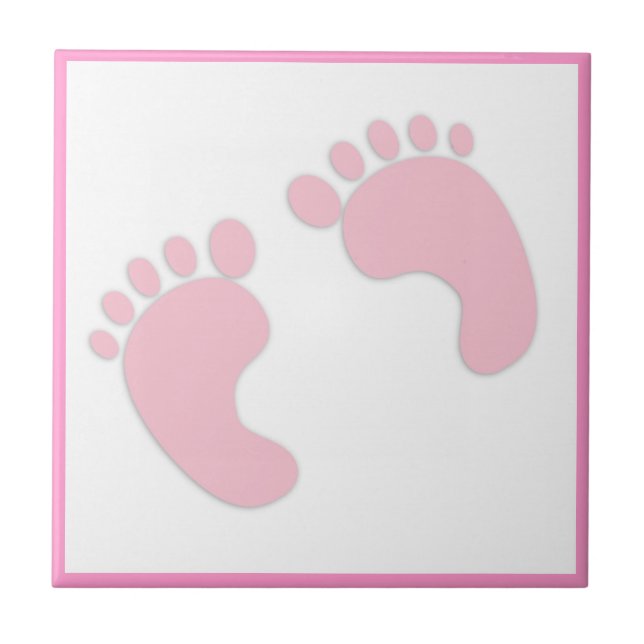 BabyFootprints Fliese (Vorderseite)