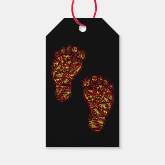 BabyFootprints Geschenkanhänger (Vorderseite)