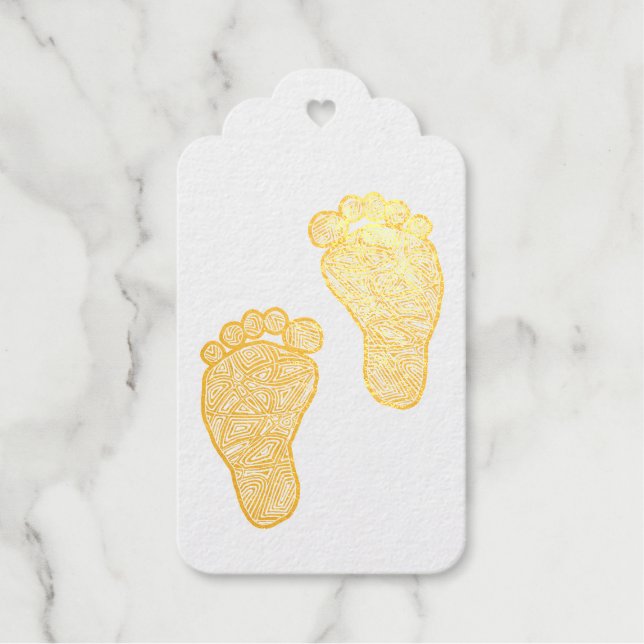 BabyFootprints Geschenkanhänger (Vorderseite)