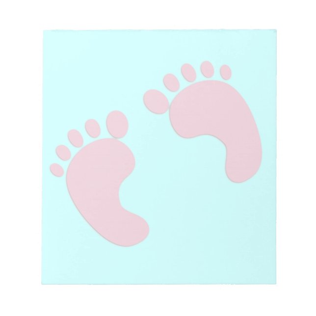 BabyFootprints Notizblock (Vorderseite)