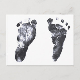 BabyFootprints Postkarte