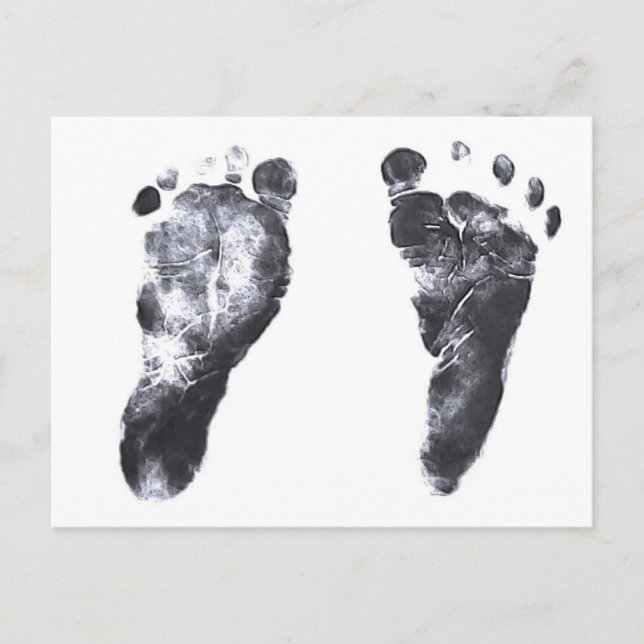 BabyFootprints Postkarte (Vorderseite)