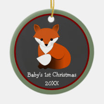 Babyfox 1. Weihnachtsrahmen für das Foto