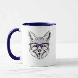 Babyfuchs mit Brille lächeln Tasse