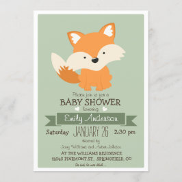 Babyfuchs, Woodland-Babydusche oder -sprinkle Einladung