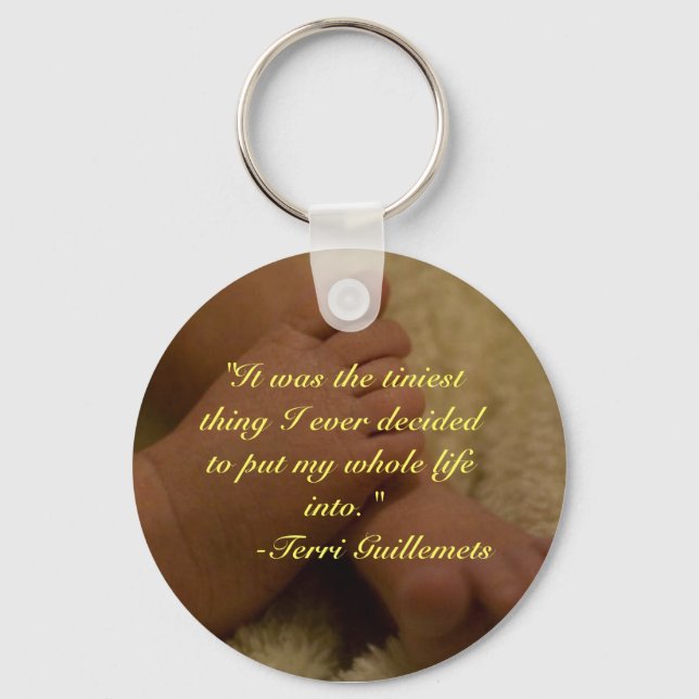 Babyfuß-Schlüsselanhänger Schlüsselanhänger (Vorderseite)