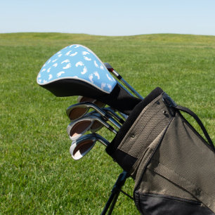 Babyfußabdrücke, Babyfuß, Fußstapfen, Blau, Junge Golf Headcover