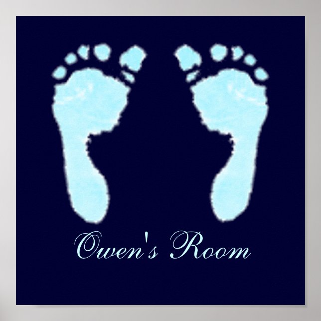 Babyfußabzüge (Junge) Poster (Vorne)