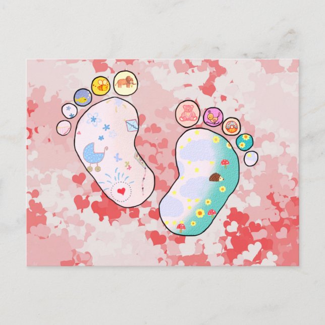 Babyfüsse Postkarte (Vorderseite)