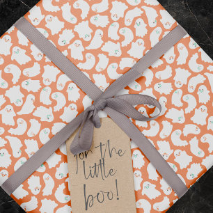 Babygeister mit Schnullern Orangefarbene Babydusch Geschenkpapier