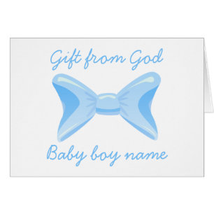 Babygeschenk aus dem Blue-Bogen-Bibel-Vers