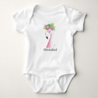 Babygeschenk, Babybody, Body Flamingo, Baby