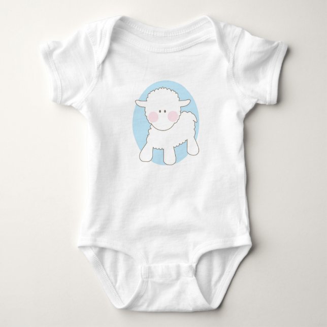 Babygeschenk - Kleines Lamm Baby Strampler (Vorderseite)