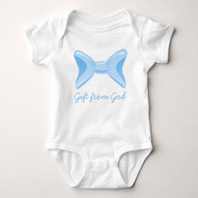 Babygeschenk von Gottes blauem Bogen Baby Strampler (Vorderseite)