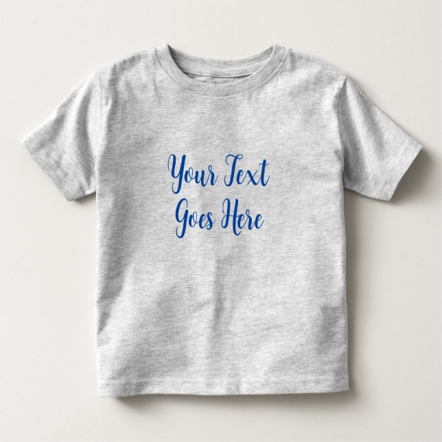 Babygeschenke Hochladen Foto Grau Erstellen Sie Ih Kleinkind T-shirt (Vorderseite)
