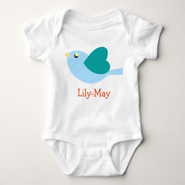 Babygeschenke von Lily-May-Mädchen - personalisier Baby Strampler (Vorderseite)