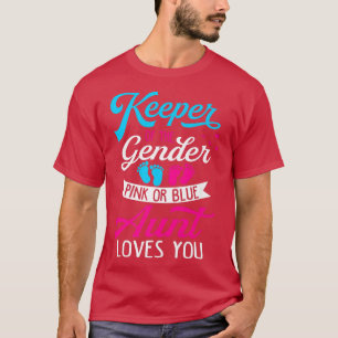 Babygeschlecht zeigt Dusche Rosa oder Blaue Tante  T-Shirt