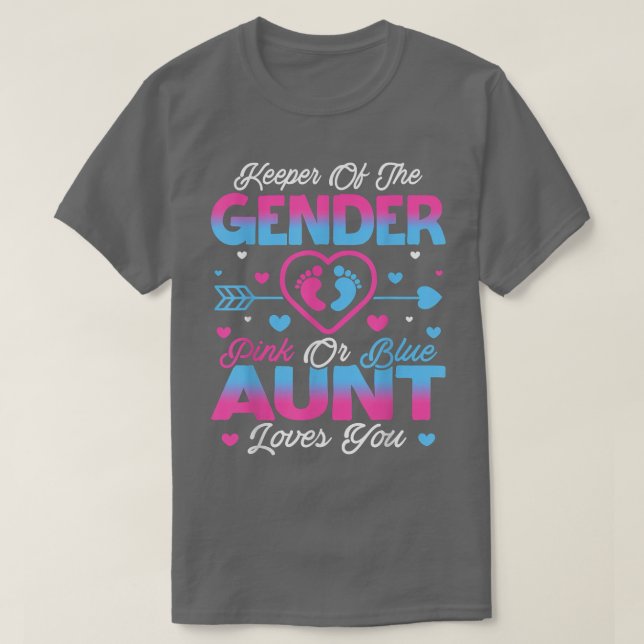 Babygeschlecht zeigt Dusche Rosa oder Blaue Tante  T-Shirt (Design vorne)