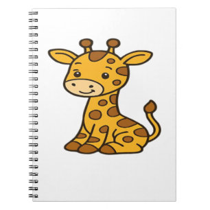 Babygiraffe Klassischer T - Shirt Notizblock